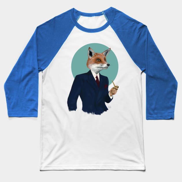 Mr Fox Baseball T-Shirt by Famous When Dead